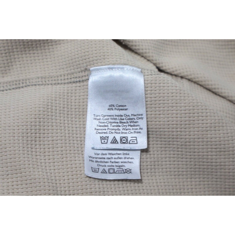 EDDIE BAUER Sweatshirt Men XL Tan Outdoor Thermal Pullover Hiking Biking Walking - Picture 5 of 8